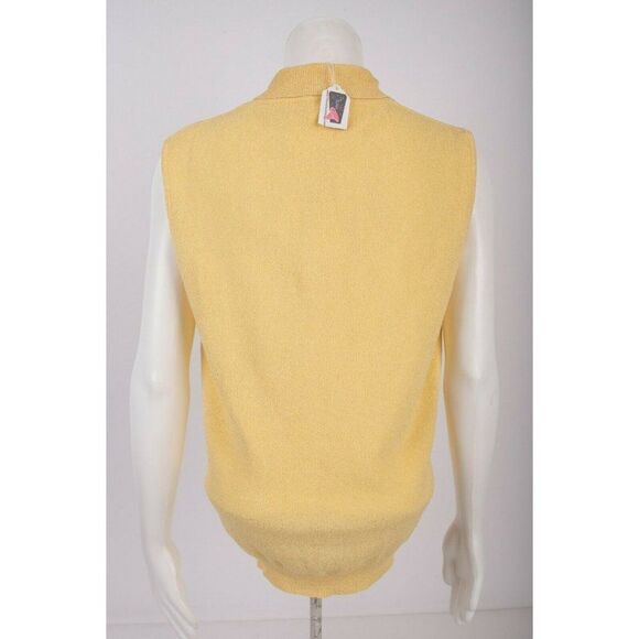 Vintage Womens Tank Sweater Top Spread Collar - Picture 4 of 5